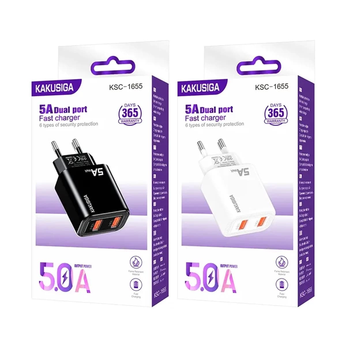 Chargeur Kakusiga 5A Double USB