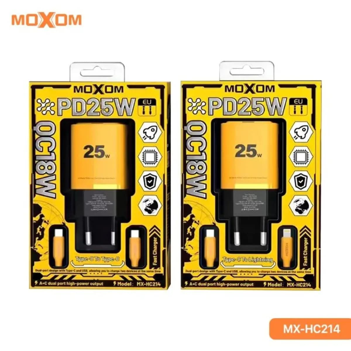 Chargeur Moxom PD25W QC18W